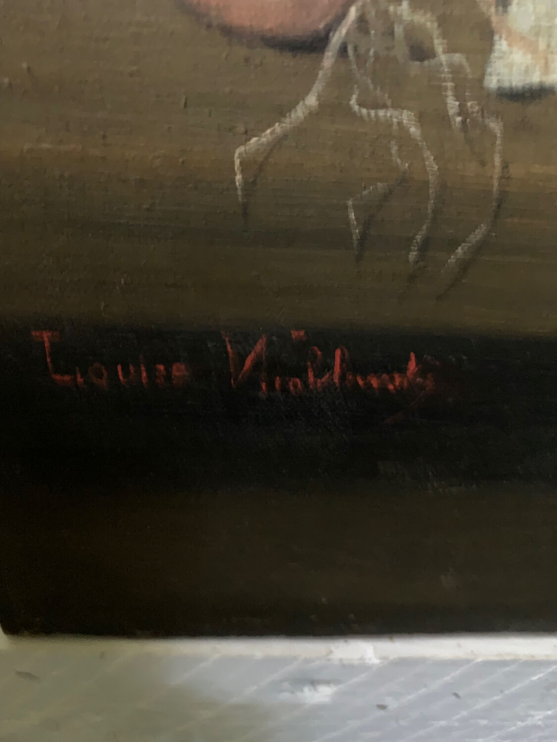 Still life with cabbage old painting