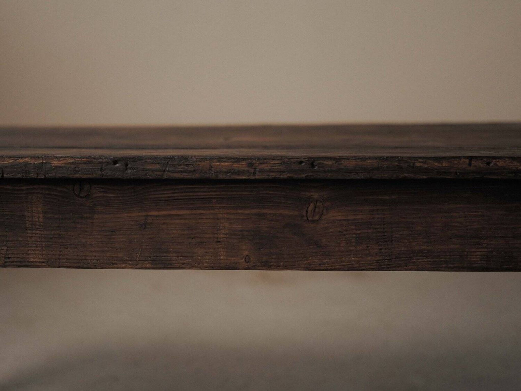 Table de ferme en pin massif, vers 1900