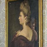 Portrait of a Woman, 19th Century, Oil on Canvas, Framed