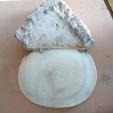 Antique holy water font in Italian Baroque marble