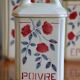 Lot of 6 porcelain spice jar