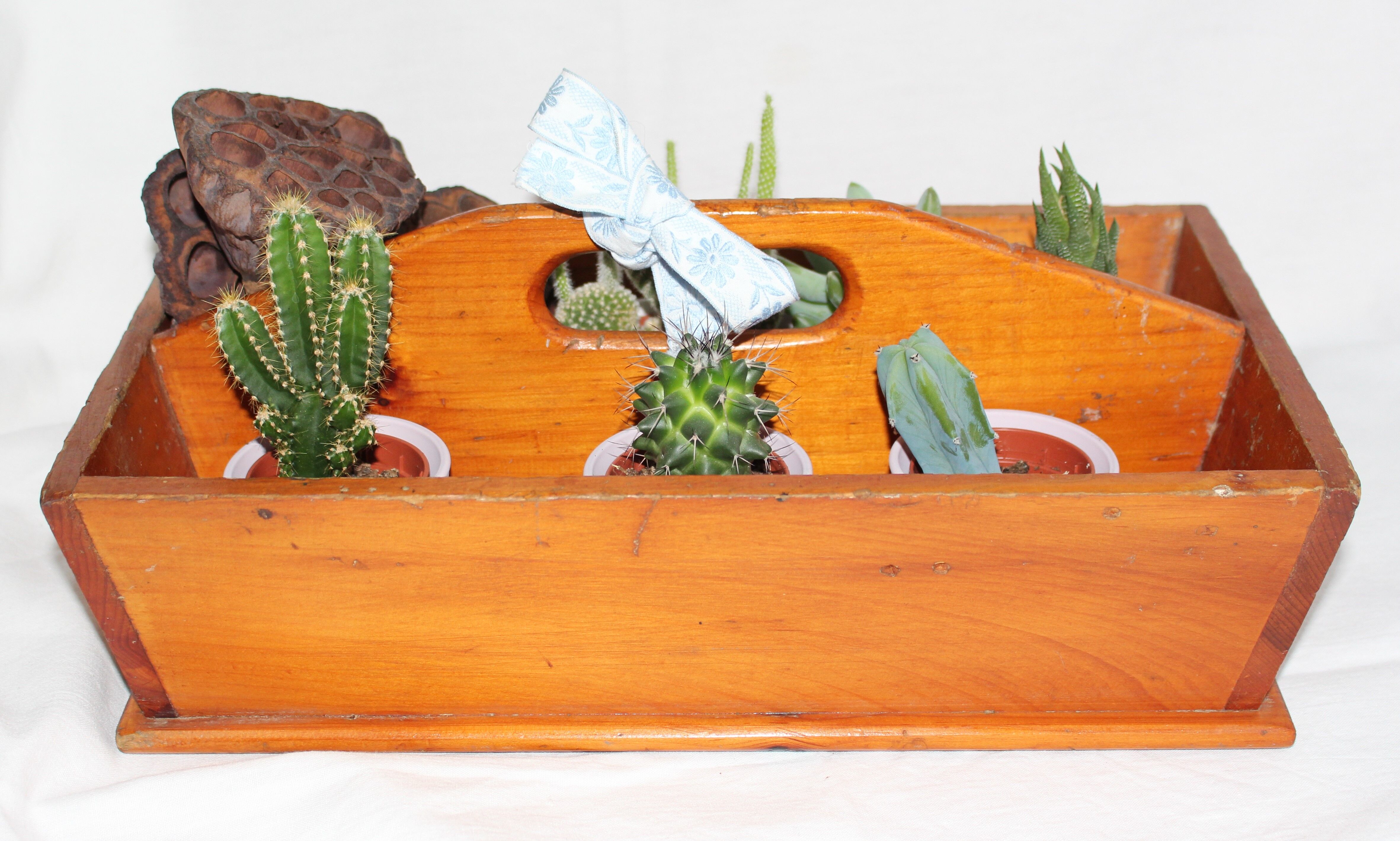 Wooden covered storage