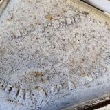 Ancien porte-parapluie victorien, fin XIXème en fonte laqué blanc