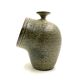 Organic green ceramic vase, France 1960s