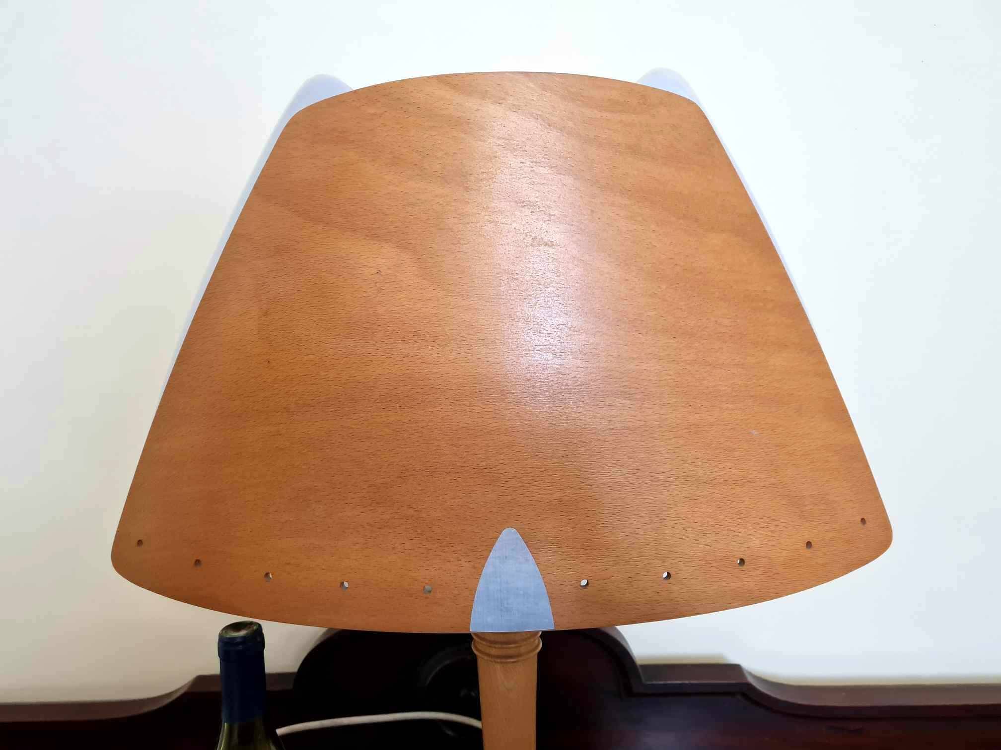 Scandinavian style table lamp designed and manufactured by Lucid France for Hilton Hotel