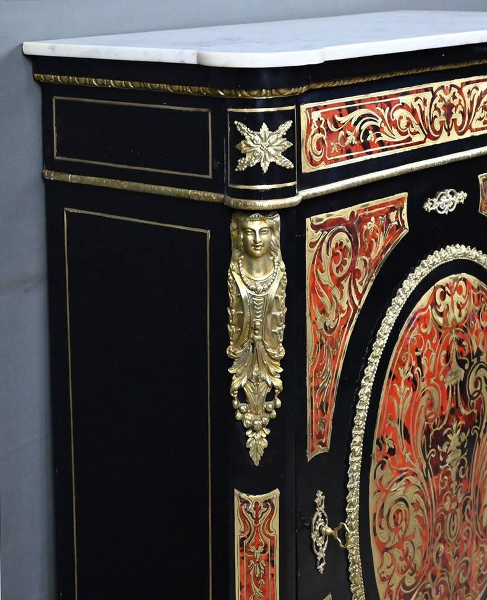 Boulle marquetry side table, Napoleon III period – mid 19th century