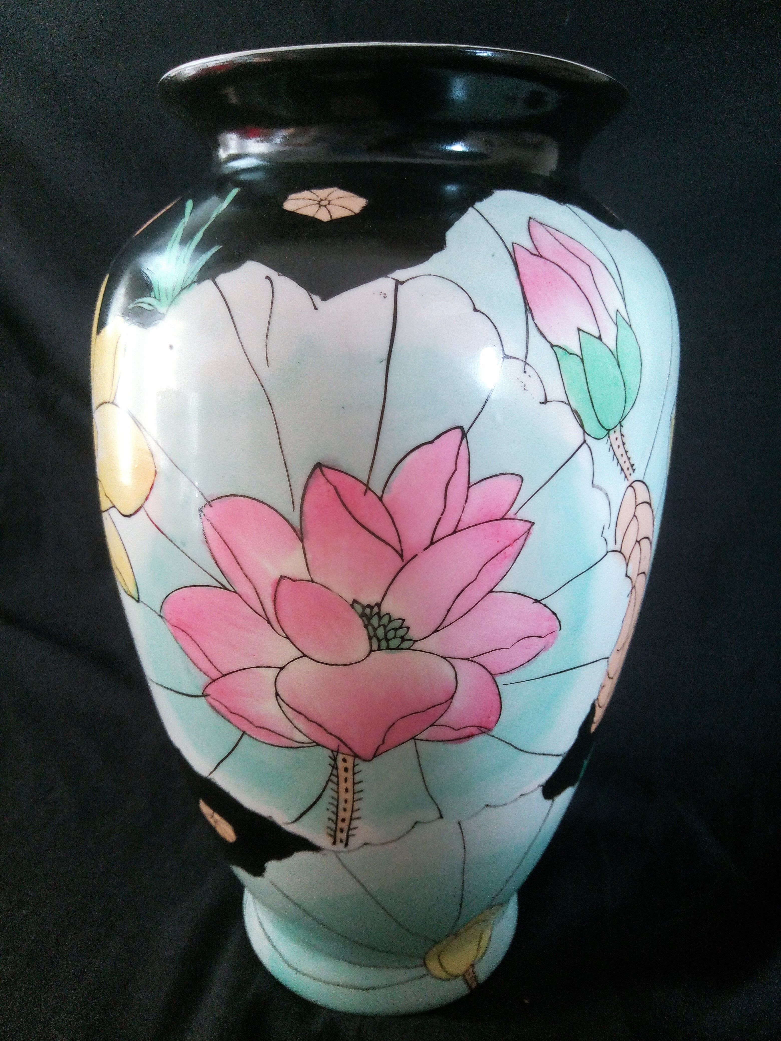 Ceramic art nouveau vase
