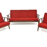 Salon set "Cigar chair GE 240" Hans J. Wegner Denmark, 1960