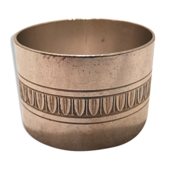 Silver metal towel round - Christofle Malmaison model
