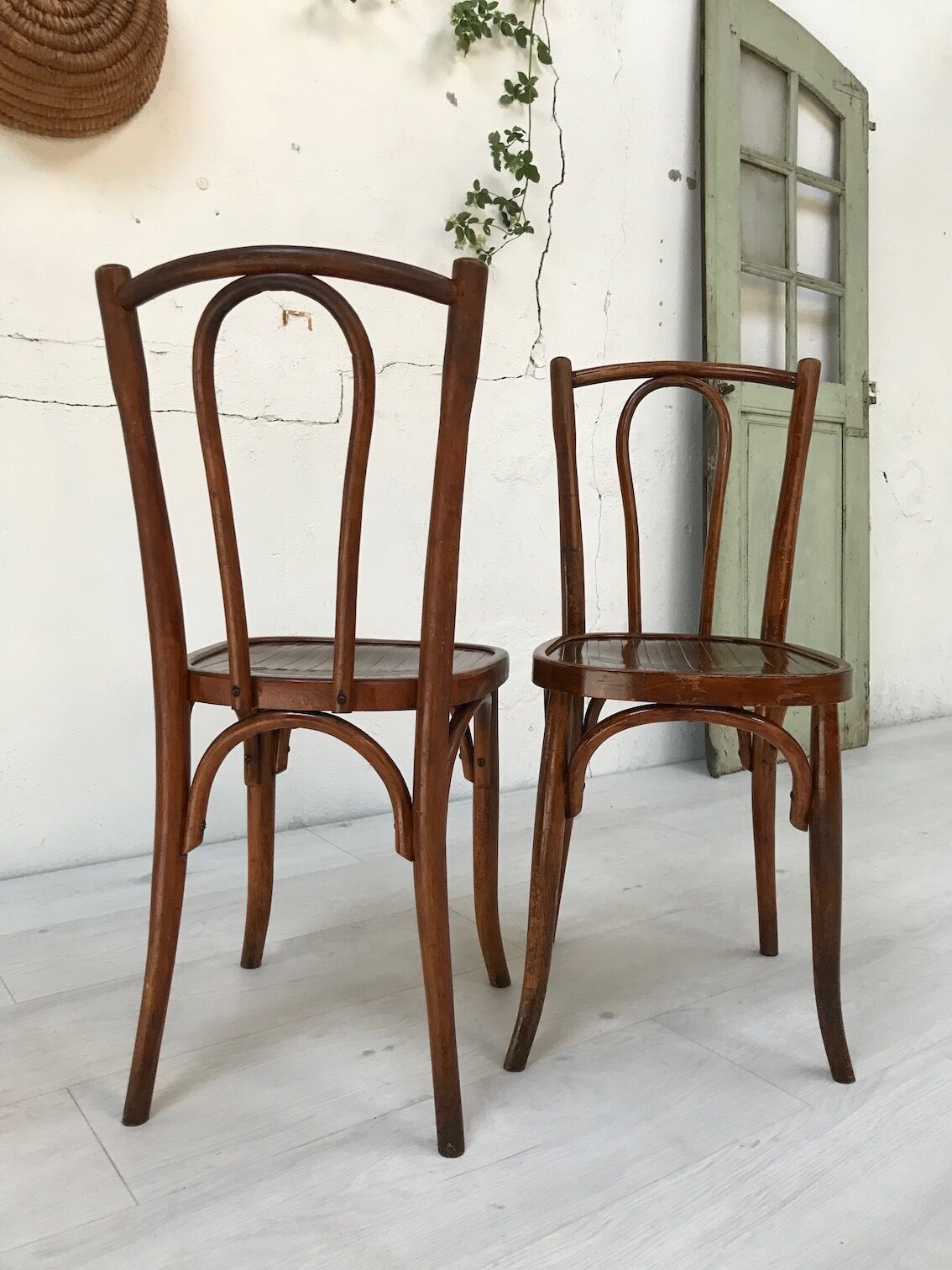 Pair of bistro chairs