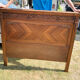Old carved wooden bed frame