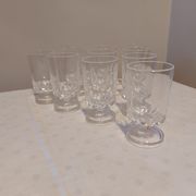 10 crystal liqueur glasses