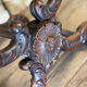 Tabouret en X, bois sculpté, XIXème siècle
