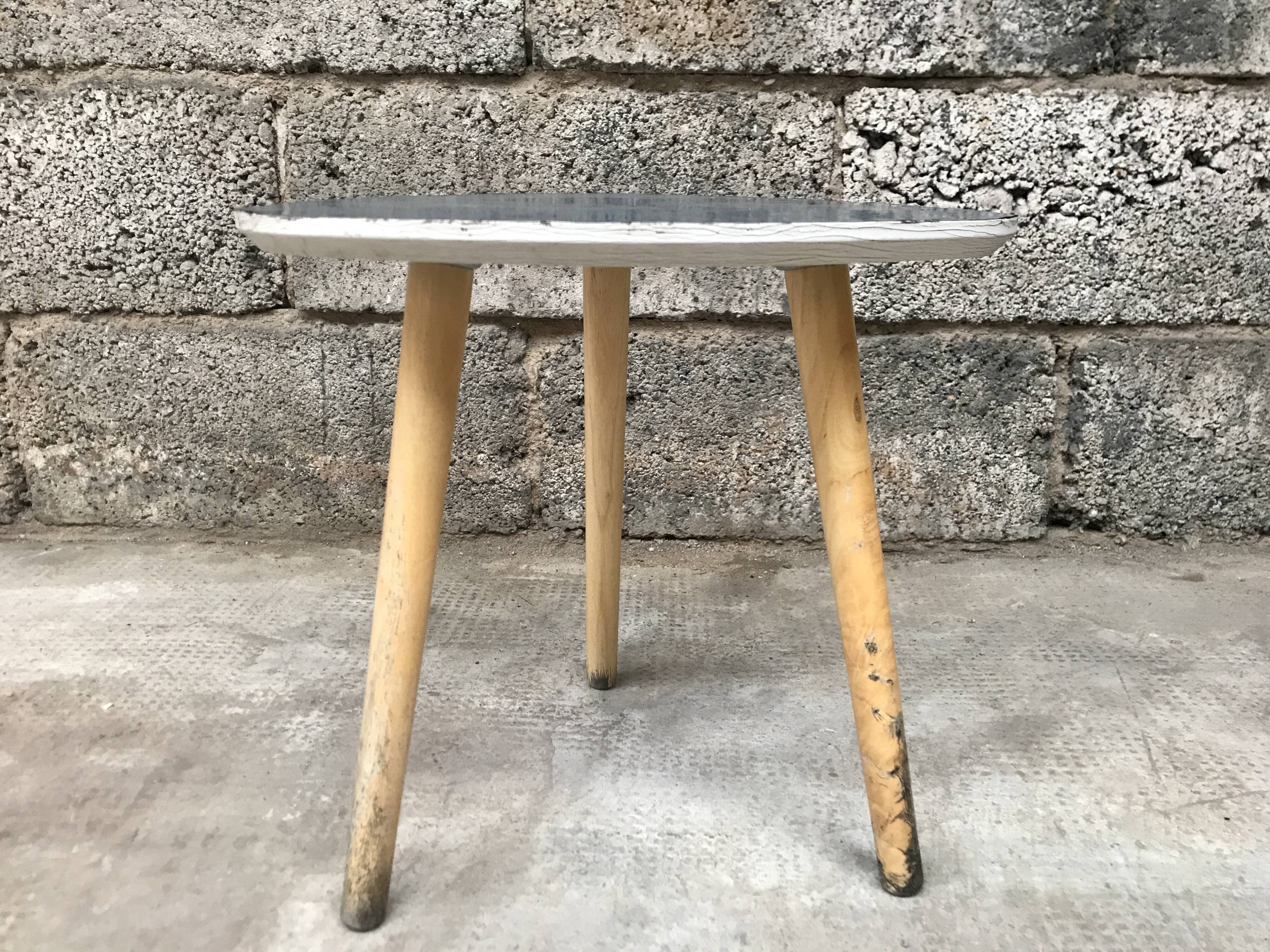 Triangular coffee table 1970