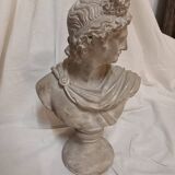 Bust of Apollo, sculpture, casting, resin and stone powder