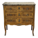 Transitional jump commode in walnut with marble top - 1950s