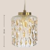 Brigita * yugochic pendant lamp * mcm hanging light * rewired mini * vintage ceiling small fixture *