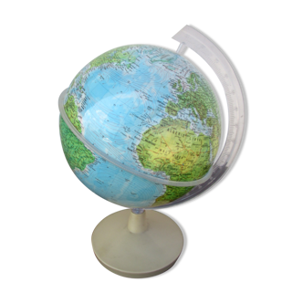 Globe terrestre, années 60