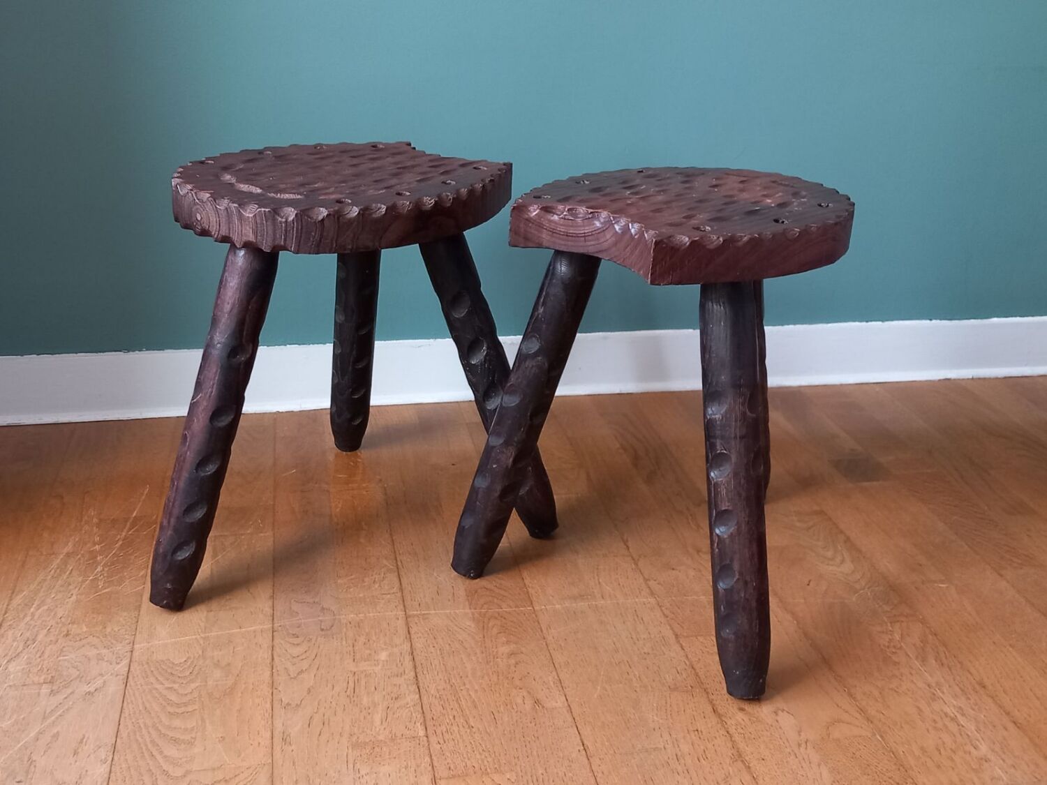 Pair of brutalist tripods