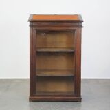 Antique Display Cabinet / Lectern / Showcase Cabinet Made of Oak with Glass