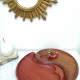 Tray Yon Yang in teak and padouk