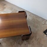 1970s Italian walnut coffee table by Mobilgirgi