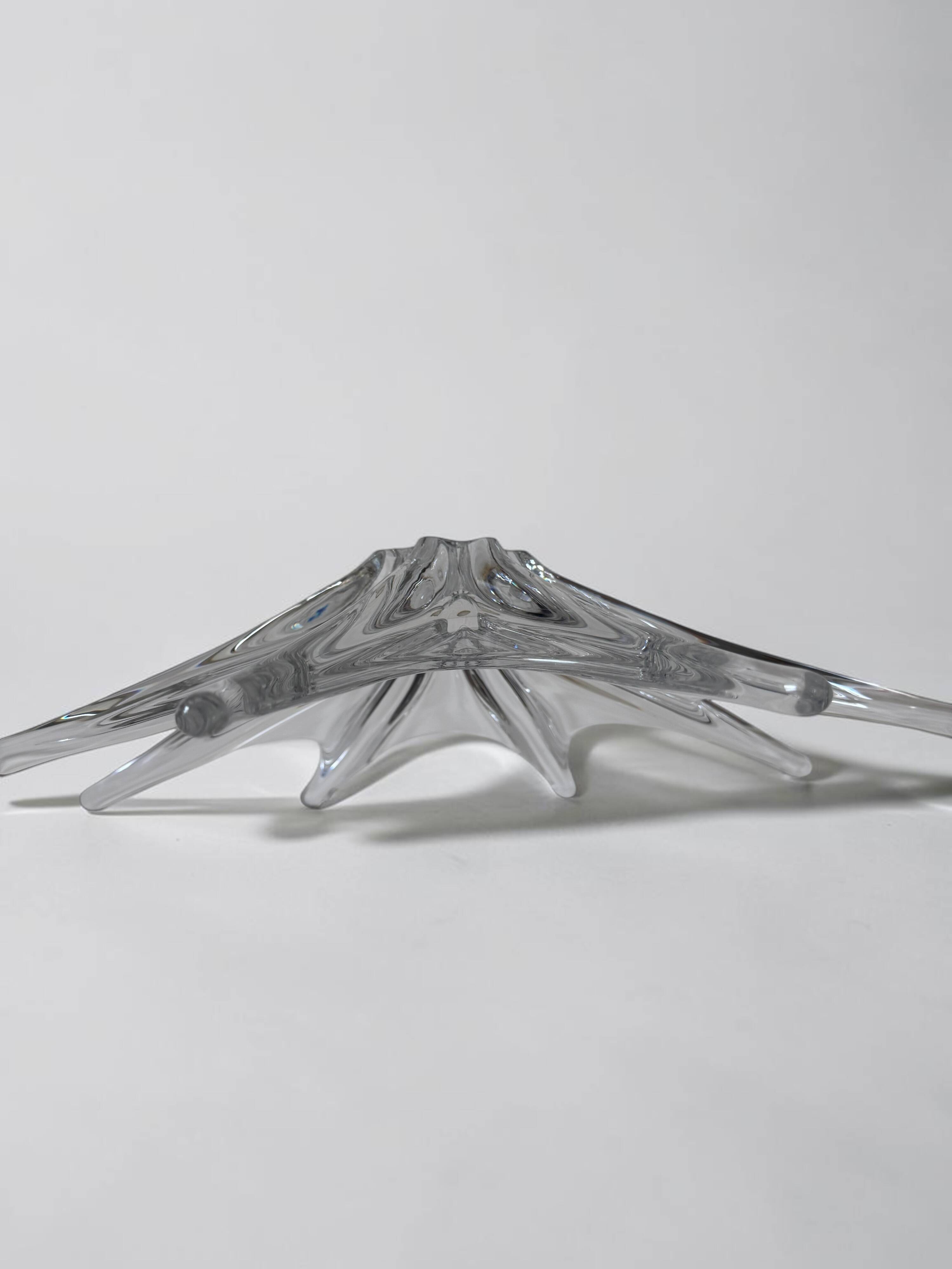 Baccarat crystal star coupe 40cm — perfect condition, authentic mark