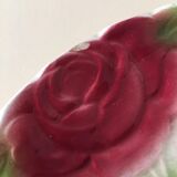 Old slip plate decorated with Majolica roses