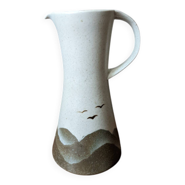 Pichet en porcelaine Virebent made in France japonisant