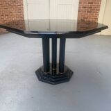 Vintage black lacquered table