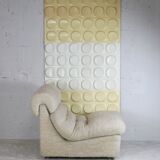 Chair "Space Age" in unbleached wool, France, circa 1970