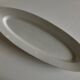 Plat navette centre de table en porcelaine 19e blanche