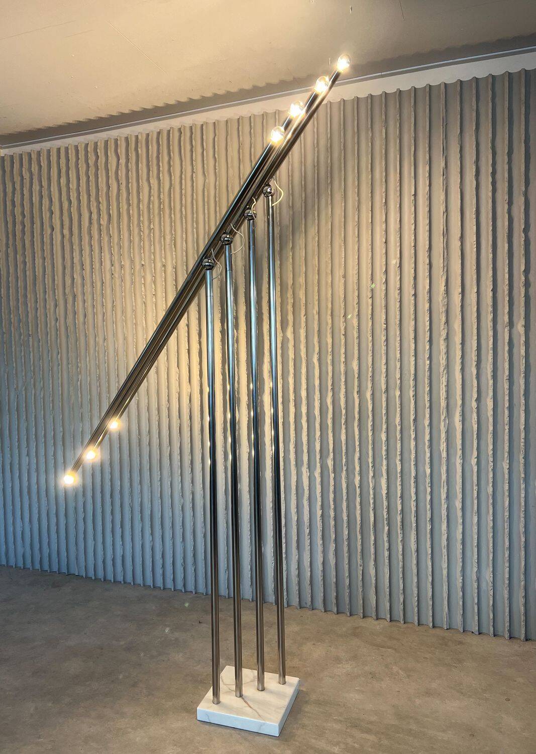 “Giraffa” Adjustable Floor Lamp by Sergio Moscheni for Selenova, Italy — 1970s