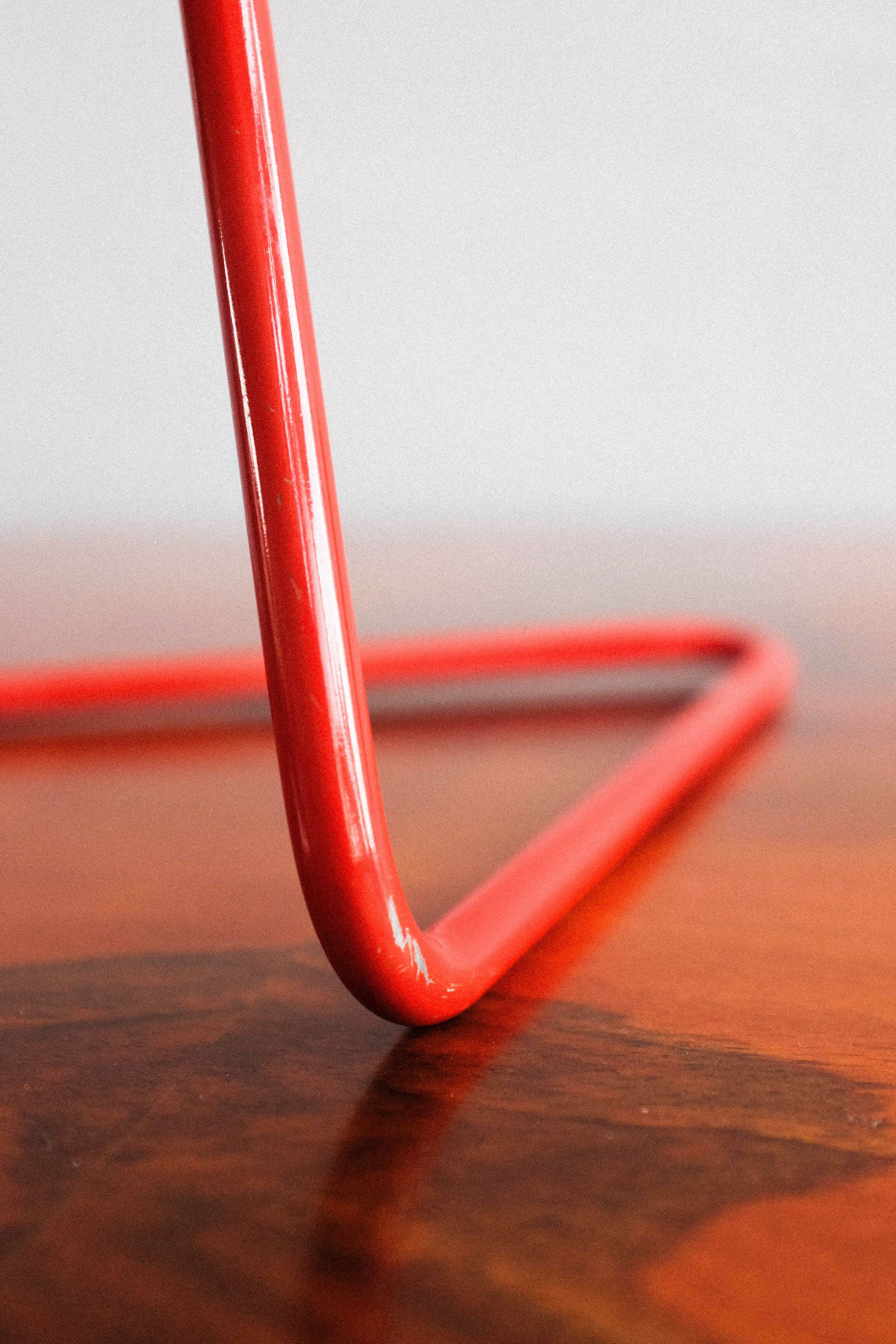 Vintage czechoslovakian red table lamp Drupol 21616, 1960s