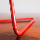 Vintage czechoslovakian red table lamp Drupol 21616, 1960s