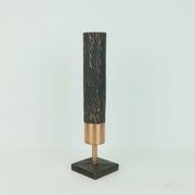 Footed copper vase brutalist minimalist design 1960s ikebana flower vase