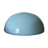 Vintage ball ceiling lamp in white opaline industrial style