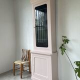 Vitrine haute rose poudrée