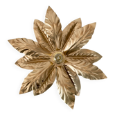 Vintage wall light in gold metal