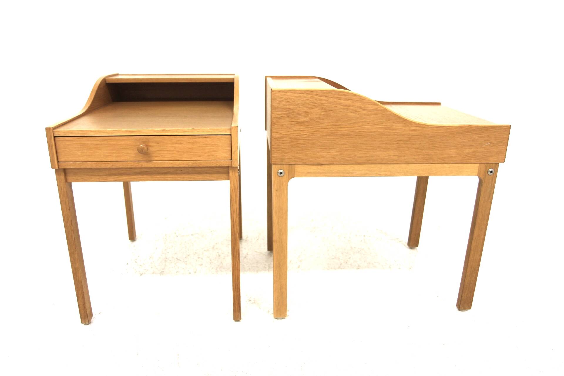 Set of 2 oak bedside tables, Sweden, 1960