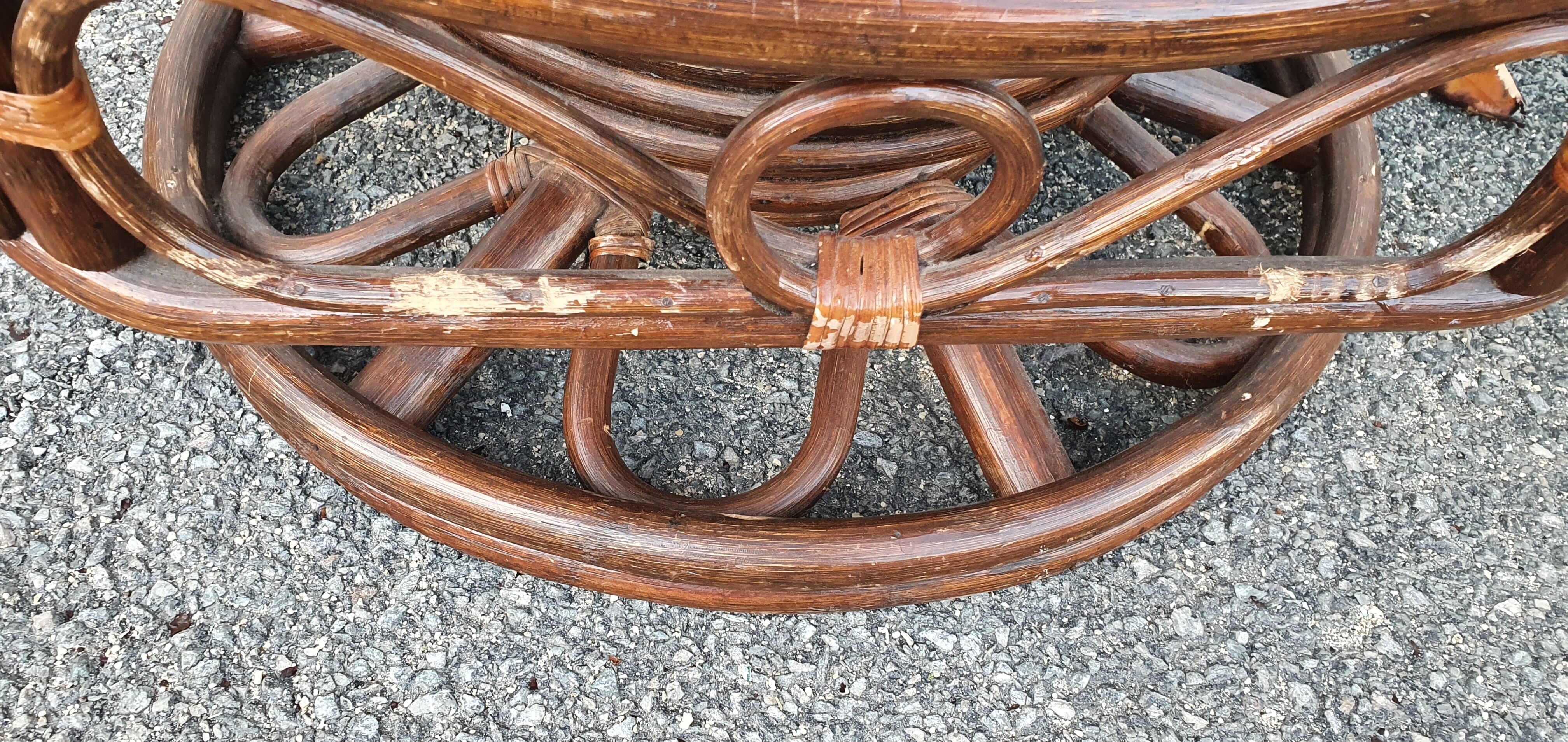 Rattan rocking chair from 1970