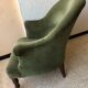 Toad armchair in green velvet