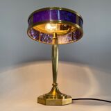 Art deco brass table lamp, 1930's