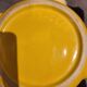 Vintage ceramic teapot blank England sunny yellow glossy ANGLETE with sock