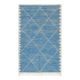 Blue Zanafi rug with white diamonds 200x300 cm