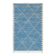 Blue Zanafi rug with white diamonds 200x300 cm