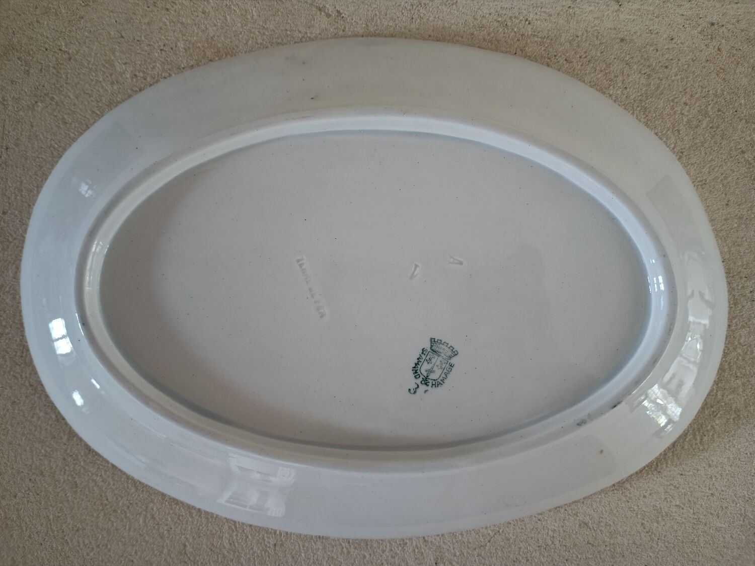 Part of the Saint Amand Dishes service, Sailboat decor