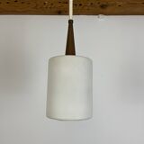 Scandinavian opaline pendant light from the 60s
