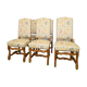 6 chairs Louis XIII sheep bones