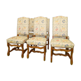 6 chairs Louis XIII sheep bones